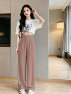ChickBlush- Everyday Wide Leg Trouser - PINK